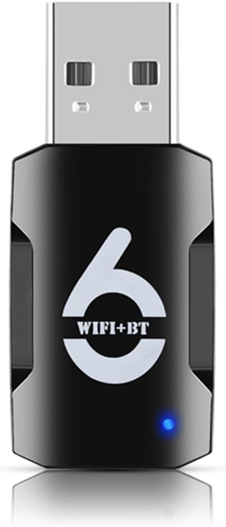 2-In-1 USB WiFi Bluetooth Adapter - 900Mbps 2.4/5GHz Dual-Band, WiFi & Bluetooth Adapter for PC/Laptop/Desktop, Wireless USB Dongle, Driver Free, Win 10/11 (Black)
