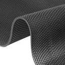 WLWLEO 3 x 20ft Poolside Non Slip Mat Walk Pool Mats for Floor Commercial Large PVC Flooring Mats with Drainage for Bathroom Garage Back Kitchen Pool Decorative Rugs,Black,0.9×6M/3×20ft, 2'11" x 19'8"