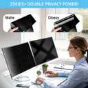 [2 Pack] 18.5 Inch Privacy Screen for Computer Monitor Blue Light Screen Protector Anti Glare Anti-Scratch Monitor Privacy Shield Screen 18.5 Inch 16:9 Aspect Ratio