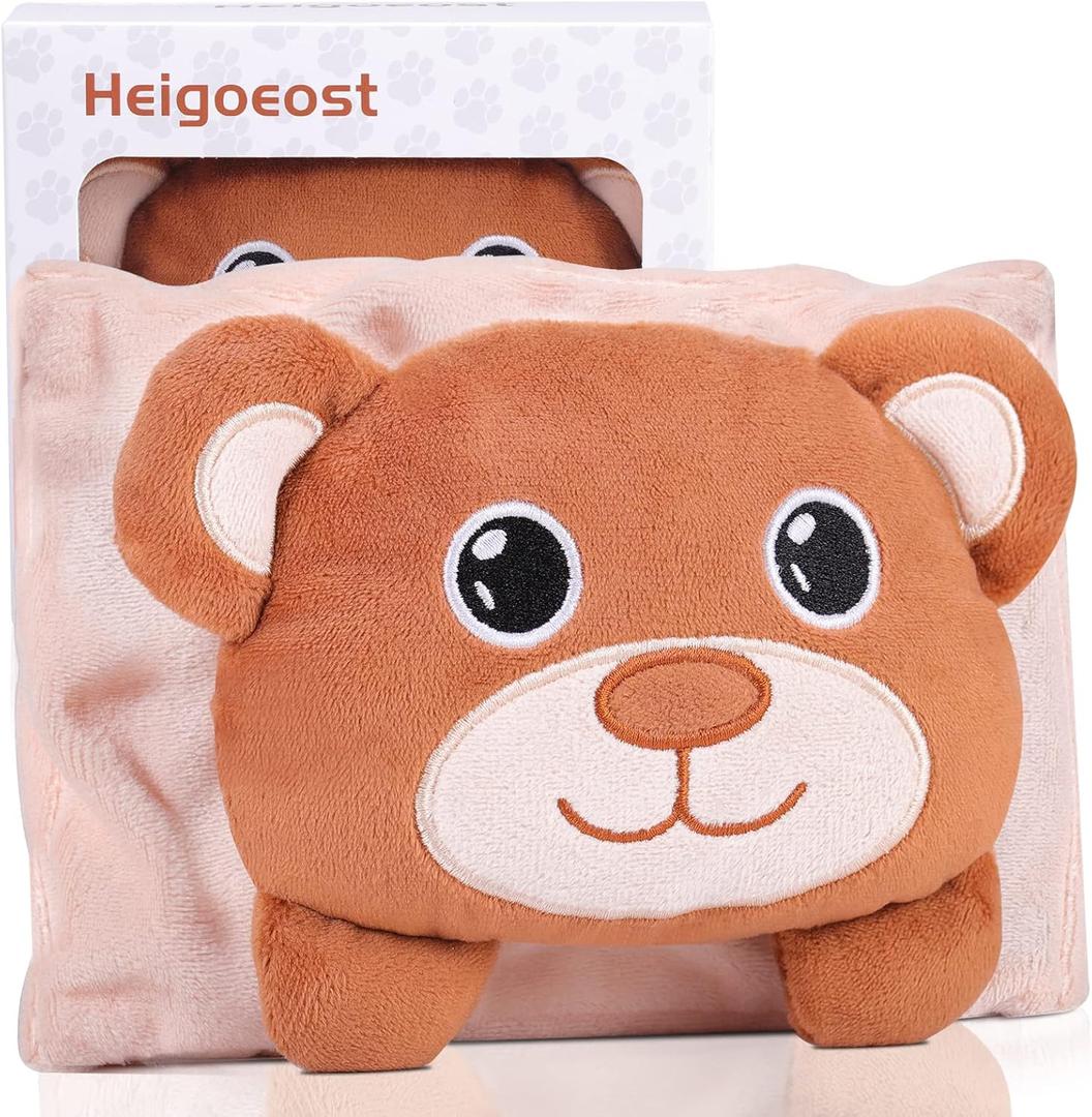 Baby Colic, Gas and Upset Stomach Relief - Heigoeost Newborns Heating Pad Colic Belly Belt for Babies Gas & Colic Tummy Relief, Baby Heated Tummy Wrap for Colic, Gas, Upset Stomach Infants Relief (Bear)