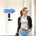 Philips Wi-Fi Smart Door Lock, Keyless Entry Door Lock with App Control,Fingerprint ID,Auto Lock,Keypad Deadbolt with Wi-Fi Bridge Adaptor,Smart Locks for Front Door-Matte Black