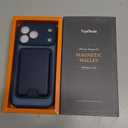 TopMade for iPhone 17 Pro Max Case with Magnetic Wallet Card Holder, Phone Case with Magnetic Wallet Fit 4 Cards, Translucent Matte Shockproof Cover for iPhone 17 Pro Max, Blue