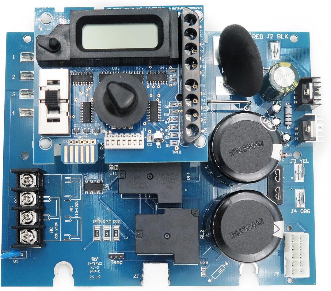 GLX-PCB-RITE Main Circuit Board & GLX-PCB-DSP Display BoardCompatible with Hayward Goldline Aqua Rite Salt Chlorine Generatorsfor Pool Chlorinators ReplacementHayward aquarite Circuit Board