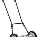 American Lawn Mower Company 1815-18 18-Inch 5-Blade Push Reel Lawn Mower, 18-Inch, 5-Blade, Black