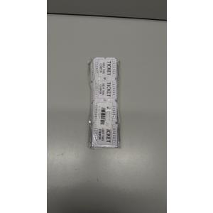 Pack of 5 L LIKED 100 Raffle Tickets, 50/50 Double Roll Tickets for Event, Raffles, Carnival, Door Prizes and Class Reward (White)