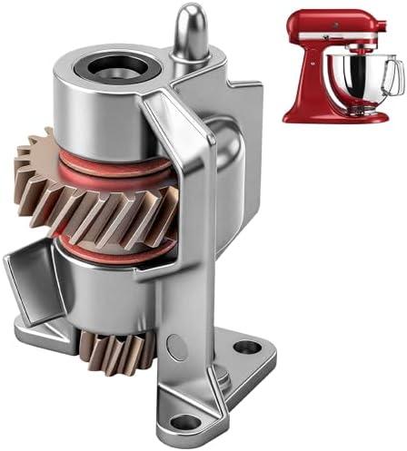 Upgrade Metal Gear WP240309-2 240309-2 Worm Drive Gear & Bracket Kit Compatible with KitchenAid EA734273 PS734273 AH734273 4162100 4162101 4169907 4169941 4170007 4176130 949544