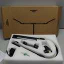 Adjustable LED Desk Lamp Modern Black - Clamp Mount Office Table Light with Desktop Remote Control, Adjustable Brightness & Color Temperature, 5 Lighting Modes for Reading, Computer, DIY