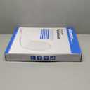 WSSROGY Toilet seat Elongated with Slow Close Hinges, Four Bumpers Never Loosen and Easily Remove, Two Sets of Parts, Plastic, White