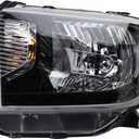 TRQ Driver Side Headlight Assembly Compatible with 2015-2017 Toyota Tundra TRD Pro TO2502235