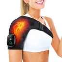 ERHIVORA Shoulder Heating Pad with Massage, FSA Eligible Items List, Heated Shoulder Wrap for Pain Cordless, HSA Approved Products Only