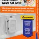 TERRO Indoor Liquid Ant Baits with Adhesive Strips for Discreet Baiting - TERRO Ant Trap and Bait Station - 4 Pack - T334B