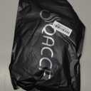 QACCF Short Wavy Shoulder Length Women Full Bang Heat Resistant Wig (Black and White)