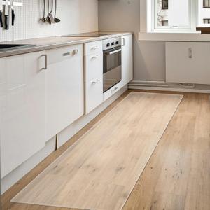 OstepDecor Clear Runner Rug for Hallway, 24 x 108 Inch Clear Floor Protector, Waterproof Kitchen Standing Floor Mat, Office Chair Mat, Vinyl Indoor Outdoor Entryway Area Rug for Living Room, Kitchen