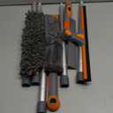 Eazer 89'' Squeegee Window Cleaner 2 in 1 Rotatable Window Cleaning Tool Kit with Extension Pole, Window Washing Equipment with Bendable Head for Indoor/ Outdoor Window and Car Glass