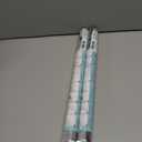 2 x Coavas Decorative Window Privacy Film, Heat Control Sun Blocking Stained Glass Window Film, Floral Design Static Cling, Non Adhesive Windows Tint for Bathroom Front Door(Vinyl, 17.5" x 78.7 ") (Frosted)