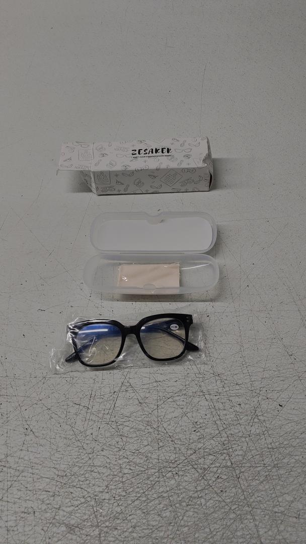 Zesaker Bifocal Reading Glasses for Women Men Oversized Progressive Blue Light Blocking Clear Top Computer Readers, Magnification Strength: 1.5 x