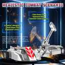 Remote Control Battle Robots, 2-Player RC Fighting Toys for Kids Wireless Fighting Robots STEM Toys 2.4 GHz Wireless Game Set Birthday Gifts for Boys and Girls Age 3+ (Grey)