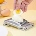 Egg Slicer for Hard Boiled Eggs, Heavy Duty, Dishwasher Safe, Stainless Steel Wire Cutter for Eggs, Strawberries, Bananas, Mushroom & Soft Fruits
