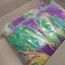 Fun Express Mardi Gras Beads Bulk 1000 Pack - Premium Purple Gold Green Bead Necklaces for Carnival Decorations, Parade Throws & Party Favors | Professional Grade Plastic Beaded Necklaces for Adults