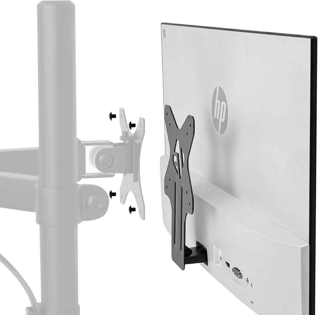 IFCASE Quick Attach VESA Adapter for HP Monitors 27er, 27es, 27ea, 25er, 25es, 24ea, 24es, 23er, 23es, 22er, 22es, 22f, 23f, 24f, 25f, 27f, 27fw (Black)