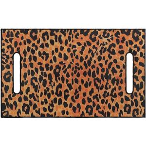 Golf Cart Seat Covers,Golf Cart Seat Blanket Covers for EZGO,Club Car and More 2-Seat,Summer Towel Easy to Install (Brown Leopard Print)