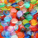 Entervending Acrylic Gems - Pebbles Vase Filler - 10.6 OZ Jewels - Assorted Color Plastic Gemstones - 0.6" Plastic Gem - Table Scatters Crystals - Aquarium Jewels Decor