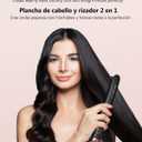 Terviiix Non-Snagging Ceramic Flat Iron Hair Straightener 1 inch, Plancha De Cabello,3X Less Damage Hair Straightener and Curler, 15s Fast Heating, 5 Adjustable Heats, Max 450F