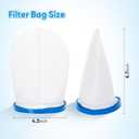 X-treme Multilayer Filter Bag,Compatible with Pool Blaster Max,Max CG,Catfish Ultra, iVac 250, iVAC C2 ,Volt FX-4 Handheld Pool Vacuum,Strong Thickened Material Filter Bag,P30X022XF/PBW022XF(2 PACK)