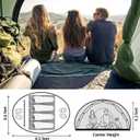 4 Person Easy Pop Up Tent,9.5X6.6X52'',Waterproof, Automatic Setup,2 Doors-Instant Family Tents for Camping, Hiking & Traveling
