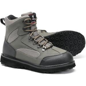 8 Fans Wading Boots for Men,Anti-Slip Rubble Sole Comfortable Durable Material Good for Fishing or Hunting, Size 13