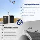 Salcod 360° Long Leg Bird Deterrent, Deters Seagull, Pigeon, and Large Birds, Weatherproof Design Perfect for Boats, Docks, Roofs, Etc, 4FT