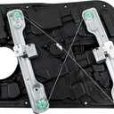 752-929 Front Right Passenger Side Power Window Regulator Without Motor with Panel Compatible with 2011-2014 Hyundai Sonata Replace# 752929, 824813Q000, 384737