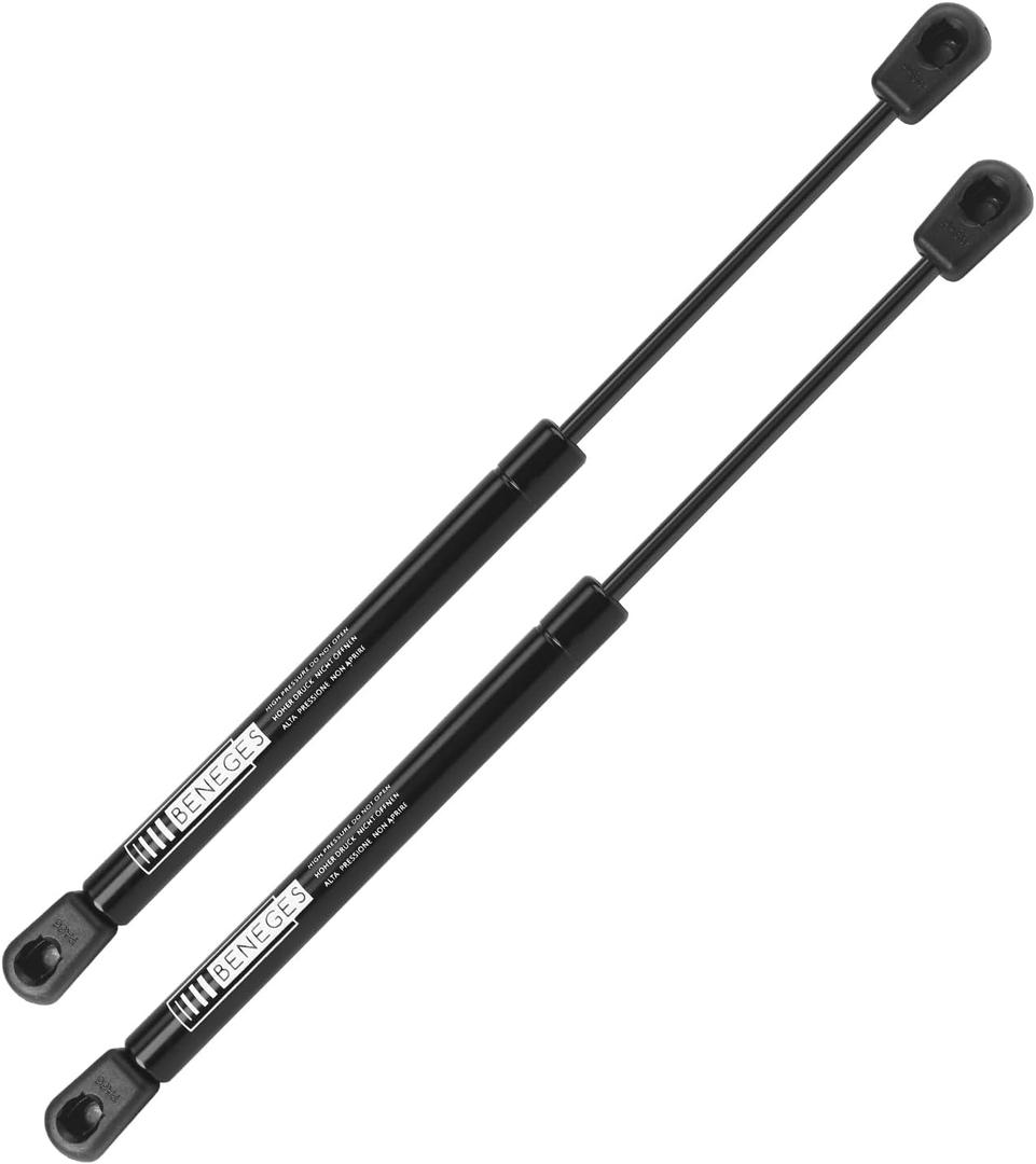 2PCS Gas Charged Lift Supports Spring Struts Shocks Dampers Force 24Lbs/107N Per Prop, Force Per Set 48Lbs/214N,Extended Length 12 inches C16-03795