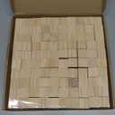 100 Pack Small Wood Cubes 1 Inch - Bulk Unfinished Wooden Squares for Mosaics, Architectural Modeling, Puzzle Making & Rustic Home Decor Projects