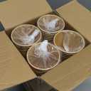 LITOPAK 100 Pack 16 oz Kraft Paper Coffee Cups for Water, Juice, and Tea, Disposable Hot Coffee Cups for Home, Restaurant, Store, and Cafe