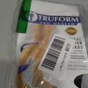 Truform 20-30 mmHg Compression Stockings for Men and Women, Thigh High Length, Dot-Top, Open Toe, Black, X-Large