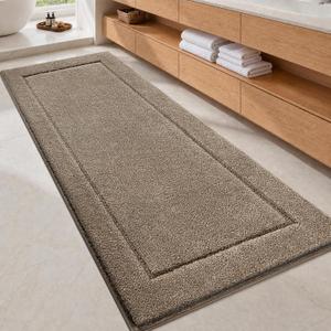 Microfiber Runner Rug 30" x 72", Bathroom Rug for Kitchen, Hallway