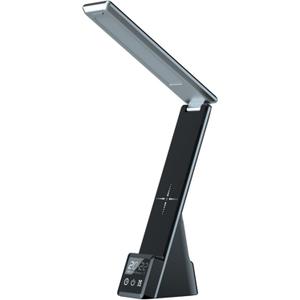 LumiCharge Charging Station with Clock - Lumi Mini 7-in-1 Multifunctional Desk Lamp with Wireless Charger Alarm and Smart Clock Display, Space Saver 10W Dimmable Lamp with Charger for Multiple Devices