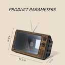 12" Screen Magnifier for Cell Phone, 3D HD Phone Screen Magnifier for Movies, Videos and Games, Retro TV Phone Magnifier for All Smartphones