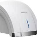 1800W High-Speed Hand Dryer, Automatic Hot & Cold Airflow, Wall Mounted, Compact Commercial Hand Dryer for Home, Industry, Bathroom - 110V, White, ABS