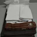 Men's Tunic Cosplay Costume Adults Outfits Halloween Robe Hooded Uniform Full Set (Brown, XXL)