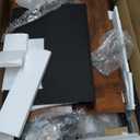 Furologee 51" Computer Desk with Power Outlet and LED Lights, Reversible Home Office Desk with File Cabinet & Monitor Stand, Large Gaming Table with Storage Shelves & Drawer, Rustic Brown