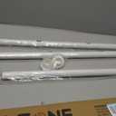 ALLZONE Tension Curtain Rods for Windows 66 to 120 Inches, White Curtain Rods No Drilling, Heavy Duty Extra Long Tension Rod for Curtains, Outdoor Curtains Rod for Patio, Bedroom