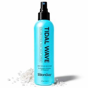 THESALONGUY Tidal Wave Sea Salt Hair Spray Professional Volume & Texture Spray for Beach Waves | Matte Finish Texturizer, Light Hold Mist for Men & Women | Alcohol-Free, 8 oz