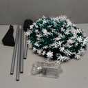 Pop-Up Artificial Christmas Tree with 100LED Lights,Collapsible Pencil Christmas Trees for Holiday Carnival Party Christmas Decorations (Green)