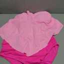 Women High Waisted Bikini Swimsuit Plus Size Flounce Top Vintage Tummy Control Bottom Two Piece Tankini Bathing Suits (Large, Pink Rose)