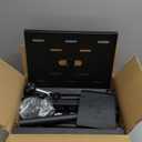 2 Shelves Mobile Projector Stand, Rolling Laptop Stand Adjustable Height to 47 Inches, Podium Stands with Ventilated Tray, Heavy Duty, Laptop Floor Stand for Office, Home, Stage, DJ