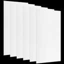 Pushglossy 6 Pack 23.75" x 47.75" x 0.2" Fluorescent Light Covers Classroom Office Diffuser Panels for 2x4ft Drop Ceiling Light Fixture Polycarbonate Replacement Cover for Hospitals Home (Milky White)