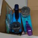 Eaglestone Bubble Gun for Kids 2 Packs, Automatic Bubble Machine, 10-Hole Bubbles Wands Blaster for Toddlers with LED Lights & Solution, Easter, Party Favor, Outdoor Toys for Boys & Girls (Blue,purple)