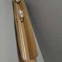 Single Curtain Track for Windows, Wall Mounted Heavy Duty Curtain Rail with Decorative Round Finials, Aluminum Brackets, Silent Easy to Install Track for Bedroom Living Room(Gold,2.3m(7.5ft))